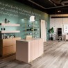 Meuble de caisse FUSION, comptoir magasin bois et métal, comptoir de caisse design pour aménagement de magasin